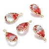 Two Tone Transparent Glass Pendants GLAA-F110-02A-2