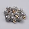 Transparent Glass Globe Pendants GLAA-TAC0002-K04-1