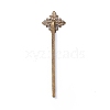 Brass Hair Bobby Pin Findings X-HJEW-H009-AB-2