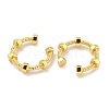 Brass Cuff Earrings for Women EJEW-C104-124G-2