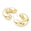 Rack Plating Brass Arch Stud Earrings EJEW-B027-07G-02-2