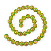 1 Strand Handmade Glod Sand Lampwork Beads Strands LAMP-TA0002-09E-2