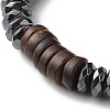 Synthetic Hematite Beads Stretch Bracelets Sets for Men Women BJEW-JB06768-8