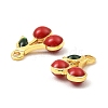 Brass Enamel Charms X-KK-K337-01G-01-3