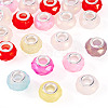 20Pcs Pearlized Resin European Beads RESI-TA0004-36-2