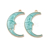 Alloy Enamel Pendants ENAM-E005-01G-05-3