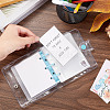 3-Ring 4 Inch PVC Mini Binder Savings Challenge DIY-WH0430-204C-4