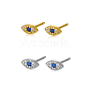 S925 Sterling Silver Devil Eye Stud Earrings Fashion Classic TG0564-1