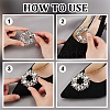   6Pcs 3 Styles Alloy Rhinestone Shoe Buckle Clips AJEW-PH0011-57-4