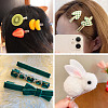40Pcs 4 Styles Iron Alligator Hair Clips Findings PHAR-TADJ0001-10-7