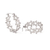 Non-Tarnish 304 Stainless Steel Star Wrap Hoop Earrings for Women EJEW-I267-11P-2