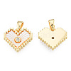 Natural Freshwater Shell Charms KK-N233-414-1