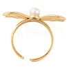 304 Stainless Steel Bowknot Open Cuff Finger Rings for Women RJEW-Z051-05G-3