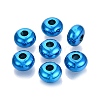 UV Plating Opaque Acrylic European Beads PACR-T017-19M-08-1