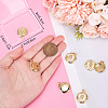6Pcs Brass Locket Pendants KK-BBC0015-49-3