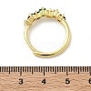 Adjustable Brass Micro Pave Cubic Zirconia Finger Rings RJEW-C163-26A-G-5