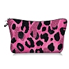 Leopard Print Polyester Cosmetic Zipper Pouches PW-WGDCEF5-04-1