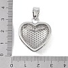 Brass Micro Pave Cubic Zirconia Pendant KK-H477-04P-3