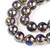 Electroplate Transparent Glass Beads Strands GLAA-T032-T10mm-AB02-3