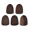 Natural Wenge Wood Pendants WOOD-T023-81-1