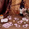 Paper Wine Glass Charms AJEW-WH0080-13F-5