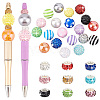   38Pcs Acrylic & Resin & Polymer Clay Rhinestone Large Hole Beads FIND-PH0007-85-1