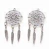 Tibetan Style Alloy Pendants X-TIBE-Q054-14AS-RS-2