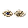 PVD Vacuum Plating 201 Stainless Steel Natural Natural Lapis Lazuli Pendants STAS-C064-VC912-2