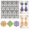 Silicone Clay Texture Mat AJEW-WH0447-074-1