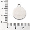 Anti-Tarnish 304 Stainless Steel Pendants STAS-M076-02P-3