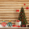 Gorgecraft 2 Sets 2 Colors Christmas Tree Wooden Display Decoration for Kids DJEW-GF0001-62-7