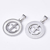 201 Stainless Steel Pendants STAS-N089-72P-2