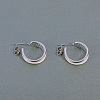 C-shaped Brass Stud Earrings WV3521-3