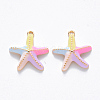 Brass Enamel Charms X-KK-T049-050G-02-NF-1