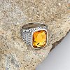 304 Stainless Steel with Cubic Zirconia Finger Rings for Men FS-WG67565-50-1