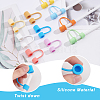 AHADERMAKER 24Pcs 12 Colors Silicone Dustproof Straw Cap AJEW-GA0006-68-3