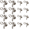 60Pcs 2 Styles Stainless Steel Spring Bead Clamps for Beading Jewelry Making FIND-SC0009-62-1
