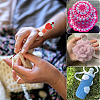 4Pcs DIY Alloy Beadable Crochet Hooks AJEW-TA0003-50A-8