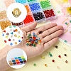 15 Strands 15 Colors Transparent Glass Beads Strands EGLA-FS0001-46-2