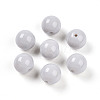 Opaque Solid Color Glass Beads GLAA-N007-10mm-A08-1