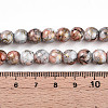 Baking Paint Glass Beads Strands DGLA-N003-8mm-B05-5