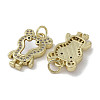 Brass Micro Pave Cubic Zirconia Pendants KK-G485-31B-G-2