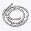 Opaque Solid Color Imitation Jade Glass Beads Strands EGLA-A044-P2mm-D10-2