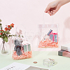 Valentine's Day Rectangle Transparent PVC Storage Bags with Handle ABAG-WH0038-38-3