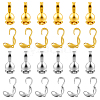 500Pcs 2 Colors Brass Bead Tips KK-ME0003-42-1