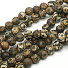 Tibetan Style 3-Eye dZi Beads X-G-K166-04-8mm-L2-1