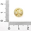 Brass Micro Pave Cubic Zirconia Beads KK-Z095-03G-05-3