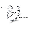 316 Surgical Stainless Steel Clip on Nose Rings WGA7223-09-5