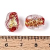 Handmade Foil Glass Beads Strands FOIL-N033-02A-4