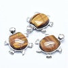 Natural Tiger Eye Pendant G-G759-B11-1